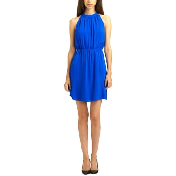 Theory Avrex Sleeveless Office Cocktail Silk Georgette Dress -Blue -Size 6 - NWT - Picture 11 of 11